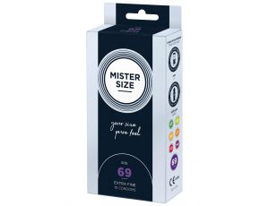 Prezerwatywy MISTER SIZE 69 mm 10 sztuk naturalne