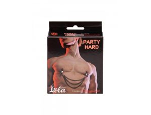 Zaciski na sutki Party Hard metalowe czarny Lola Games