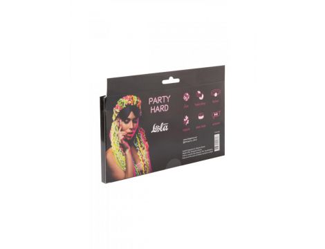 Maska Party Hard Shy PVC czarna 19,6 cm - 2