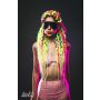 Maska Party Hard Shy PVC czarna 19,6 cm - 6
