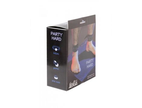 Kajdanki kostkowe Party Hard Celestial Lola Games czarne 29 cm - 2