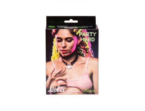 Kołnierz regulowany Party Hard Utopia Lola Games czarny czerwony 35 cm