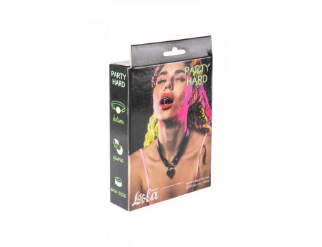 Kołnierz regulowany Party Hard Utopia Lola Games czarny czerwony 35 cm - 2