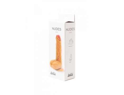 Dildo realistyczne Calm beżowe 17 5 cm PVC Lola Games