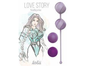 Zestaw kulek dopochwowych Love Story Valkyrie fioletowy silikon