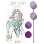 Zestaw kulek dopochwowych Love Story Valkyrie fioletowy silikon - 3
