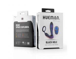 Wibrator analny z pierścieniem Hueman Black Hole fioletowy USB