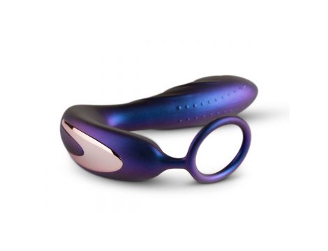Wibrator analny z pierścieniem Hueman Black Hole fioletowy USB - 3