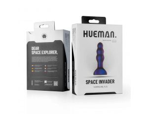 Korek analny wibrujący Hueman Space Invader fioletowy USB