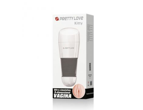 Masturbator waginalny Pretty Love Kitty biały