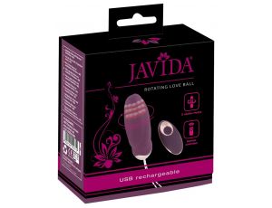 Obrotowe jajko wibrujące Javida RC silikonowe USB