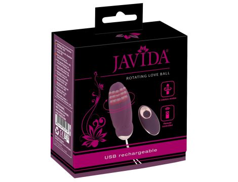 Obrotowe jajko wibrujące Javida RC silikonowe USB