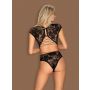 Body koronkowe Obsessive Peonesia L/XL - 5
