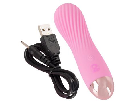 Mini wibrator Cuties różowy silikonowy USB 12,5 cm - 14