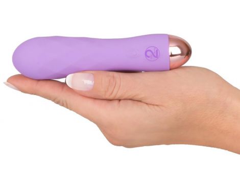 Mini wibrator silikonowy Cuties fioletowy USB 12,5 cm - 7