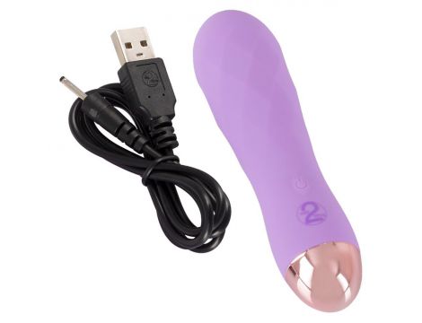 Mini wibrator silikonowy Cuties fioletowy USB 12,5 cm - 11