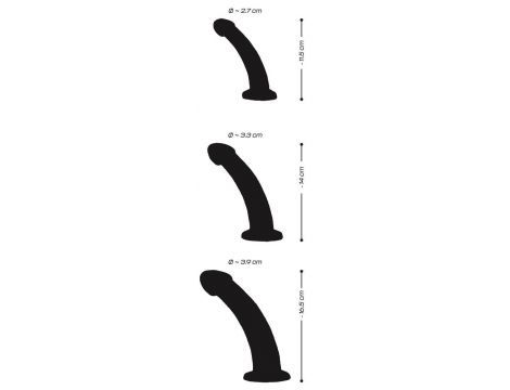 Zestaw dildo analnych Crystal przezroczysty TPE - 13