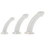 Zestaw dildo analnych Crystal przezroczysty TPE - 5