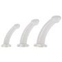 Zestaw dildo analnych Crystal przezroczysty TPE - 4