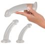 Zestaw dildo analnych Crystal przezroczysty TPE - 8