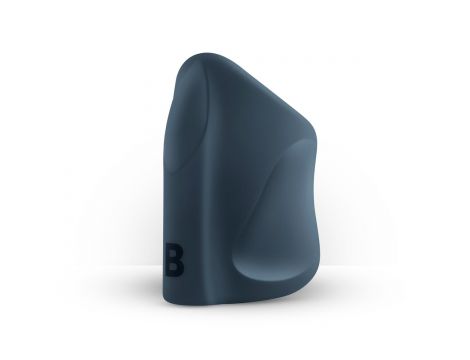 Wibrujący silikonowy masturbator ręczny Boners niebieski 8.5 cm USB - 3