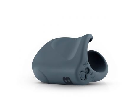 Wibrujący silikonowy masturbator ręczny Boners niebieski 8.5 cm USB - 5