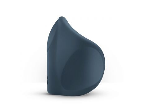 Wibrujący silikonowy masturbator ręczny Boners niebieski 8.5 cm USB - 10