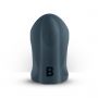 Wibrujący silikonowy masturbator ręczny Boners niebieski 8.5 cm USB - 5