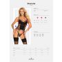 Koronkowy gorset i stringi Obsessive Sharlotte czarny S/M - 8