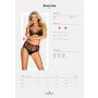 Komplet koronkowej bielizny Sharlotte Obsessive czarny L/XL - 8