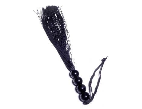 Pejcz silikonowy Fetish B Series czarny 36 cm - 4