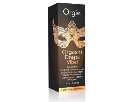 Krople stymulujące Orgie Orgasm Drops Vibe brzoskwinia 15ml