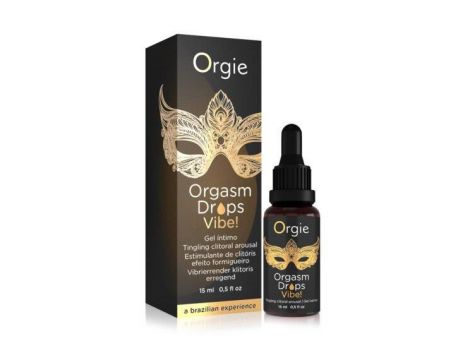 Krople stymulujące Orgie Orgasm Drops Vibe brzoskwinia 15ml - 2