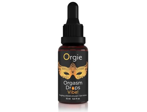 Krople stymulujące Orgie Orgasm Drops Vibe brzoskwinia 15ml - 3