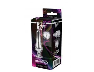 Korek analny Gleaming Love srebrny aluminium 11 cm
