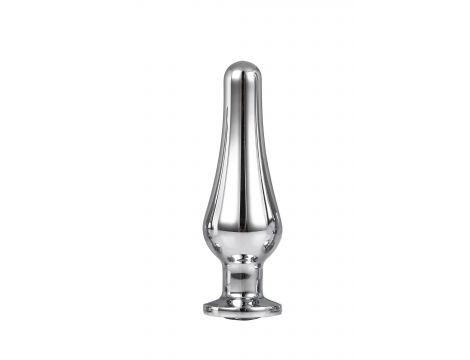 Korek analny Gleaming Love srebrny aluminium 11 cm - 4