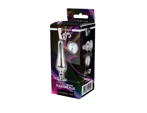 Korek analny Gleaming Love srebrny aluminium 11 cm - 10