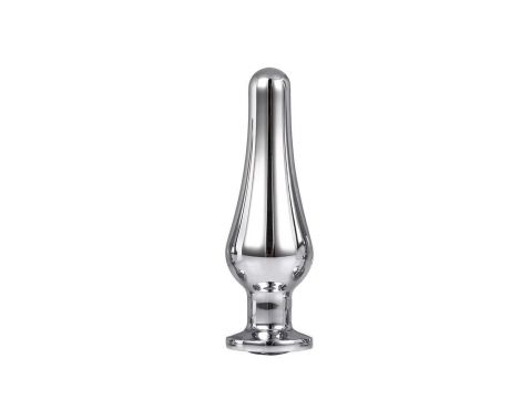 Korek analny Gleaming Love srebrny aluminium 11 cm - 5