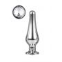 Korek analny Gleaming Love srebrny aluminium 11 cm - 3