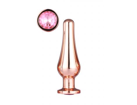 GLEAMING LOVE ROSE GOLD PLEASURE PLUG M - 2