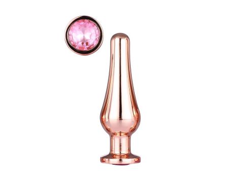 GLEAMING LOVE ROSE GOLD PLEASURE PLUG M - 3