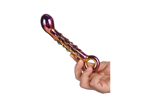 Szklane dildo Glamour żebrowane Dream Toys 18 cm - 8