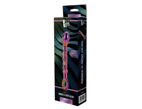 Szklane dildo Glamour żebrowane Dream Toys 18 cm