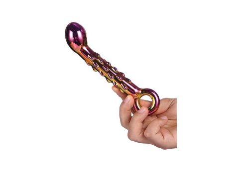 Szklane dildo Glamour żebrowane Dream Toys 18 cm - 9