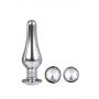 Zestaw Aluminiowych Korków Analnych Gleaming Love Srebrny z Klejnotem - 7