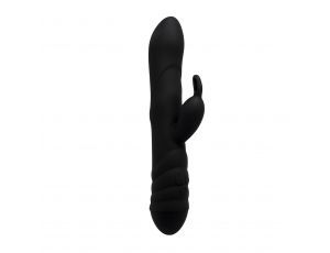 Wibrator króliczek Alive Twister z obrotami czarny USB 23 cm