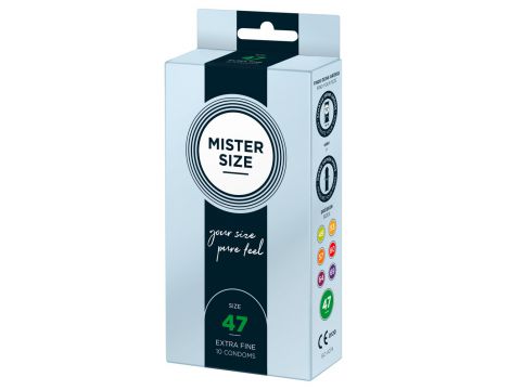 Prezerwatywy cienkie Mister Size 47 mm wegańskie 10 szt. - 4