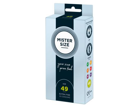 Prezerwatywy Mister Size 49 mm cienkie wegańskie 10 sztuk - 3