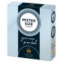 Prezerwatywy cienkie transparentne Mister Size 53 mm wegańskie 3 szt - 5