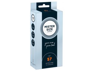 Prezerwatywy ultracienkie Mister Size 57mm wegańskie 10 szt